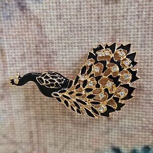 Vintage Peacock Brooch